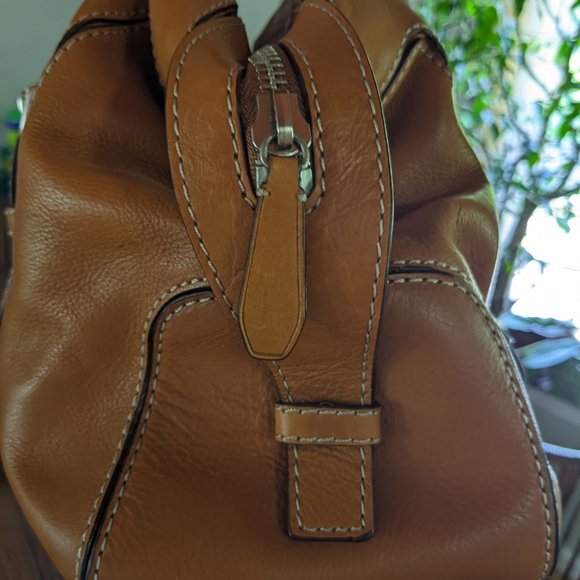 MICHAEL KORS Bedford Bag Cognac Brown Saddle Leather Organizer Pockets - Picture 4 of 15